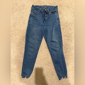 American Eagle Outfitters Curvy High Rise Blue Jegging